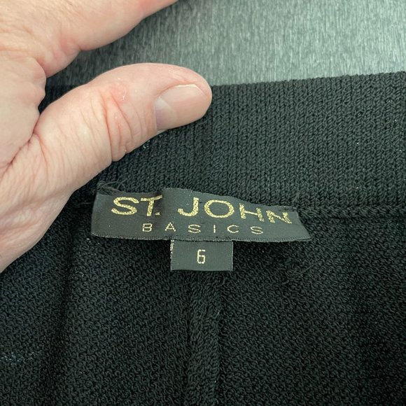 St. John Basics pleated Front Knit Pants, Size 6 - Picture 4 of 7